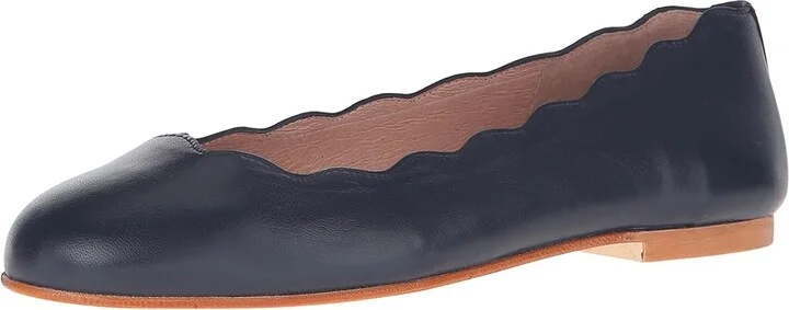 French Sole Jigsaw Women's Flat Shoes Navy Nappa : 5 M, Leather/Nappa - Image 2