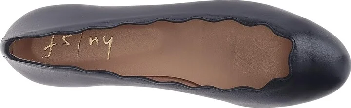 French Sole Jigsaw Women's Flat Shoes Navy Nappa : 5 M, Leather/Nappa - Image 3