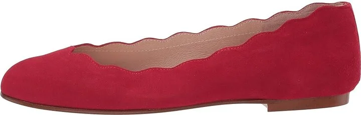 French Sole Jigsaw Women's Flat Shoes Red Suede : 6 M, Leather/Nappa/Suede - Image 7