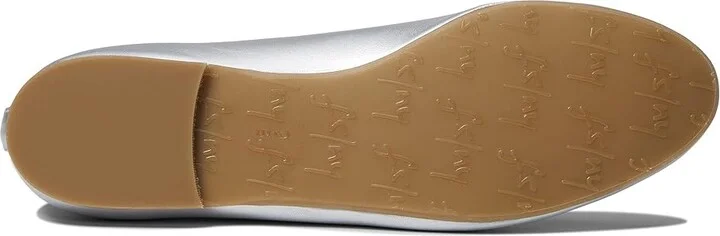 French Sole Jigsaw Women's Flat Shoes Silver Metallic : 6 M, Leather/Nappa - Image 3