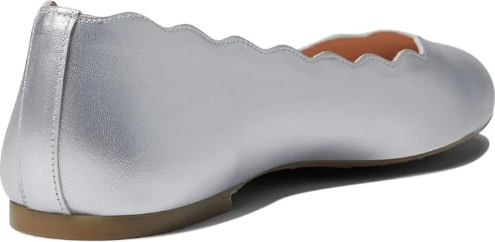 French Sole Jigsaw Women's Flat Shoes Silver Metallic : 6 M, Leather/Nappa - Image 4