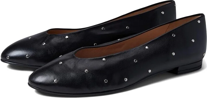 French Sole Kira Women's Shoes Black Nappa : 6 M, Leather