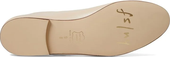 French Sole Lacey Women's Flat Shoes Beige : 8.5 M, Leather - Image 3