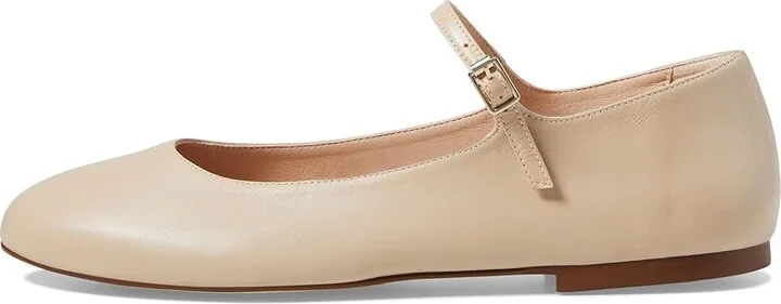 French Sole Lacey Women's Flat Shoes Beige : 8.5 M, Leather - Image 5