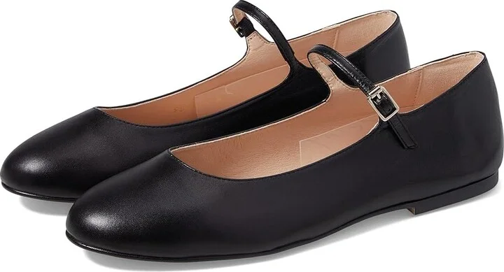 French Sole Lacey Women's Flat Shoes Black : 7.5 M, Leather