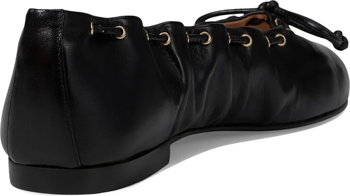 French Sole Lauren Women's Flat Shoes Black Napa : 8 M, Leather - Image 4