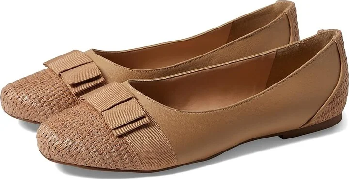 French Sole Layla Women's Shoes Beige Nappa/Raffia : 8.5 M, Leather/Raffia
