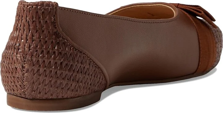 French Sole Layla Women's Shoes Cognac Nappa/Raffia : 7 M, Leather/Raffia - Image 4
