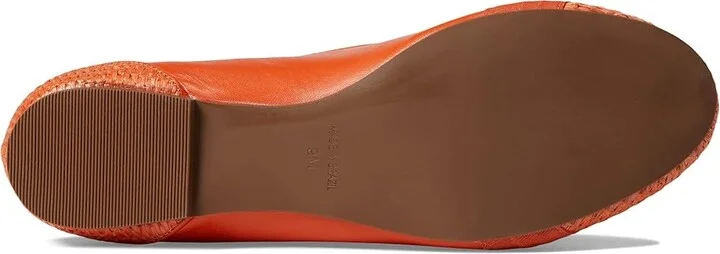French Sole Layla Women's Shoes Orange Nappa/Raffia : 7 M, Leather/Raffia - Image 3