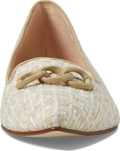 French Sole Lilah Women's Flat Shoes Beige : 7.5 M, Leather/Tweed - Image 2