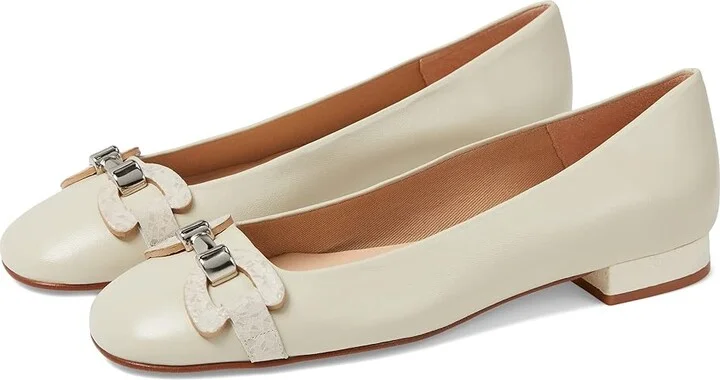 French Sole Lydia Women's Shoes Bone Moscow Suede : 7.5 M