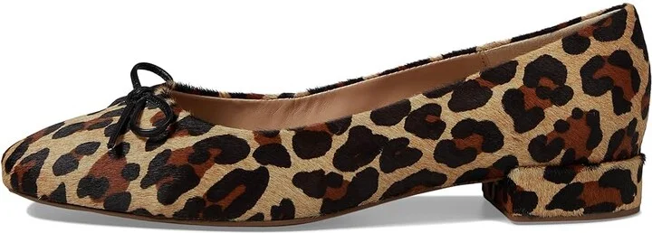French Sole Mabel High Women's Heels Beige Leopard Haircalf : 6.5 M, Leather - Image 5