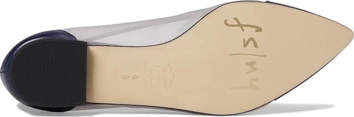 French Sole Mallory Women's Flat Shoes Navy Napa-Mesh : 8.5 M, Leather/Mesh - Image 3