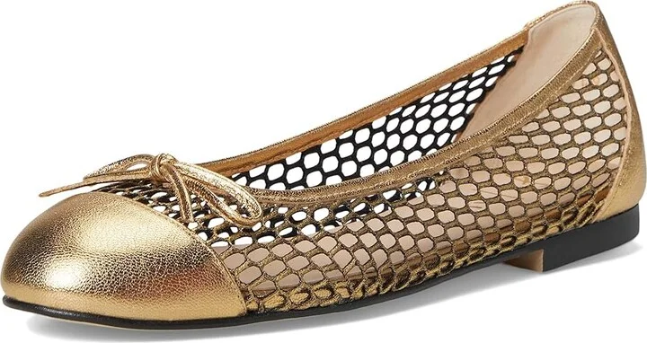 French Sole Meadow Women's Shoes Gold : 8.5 M, Leather - Image 5