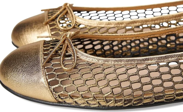 French Sole Meadow Women's Shoes Gold : 8.5 M, Leather - Image 7