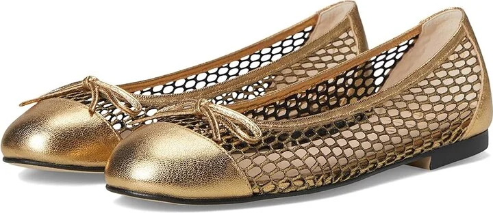 French Sole Meadow Women's Shoes Gold : 8.5 M, Leather