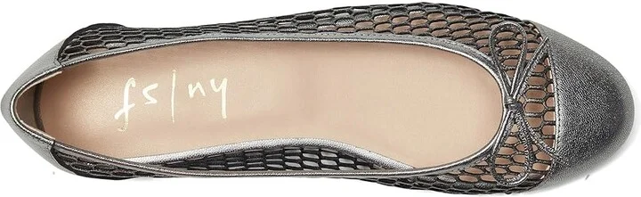 French Sole Meadow Women's Shoes Pewter : 6.5 M, Leather - Image 2