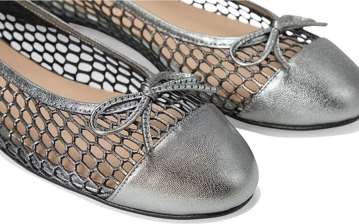 French Sole Meadow Women's Shoes Pewter : 6.5 M, Leather - Image 7