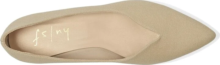 French Sole Melanie Women's Flat Shoes Black Recycled Cotton : 6.5 M, Cotton/Leather/Rubber - Image 7