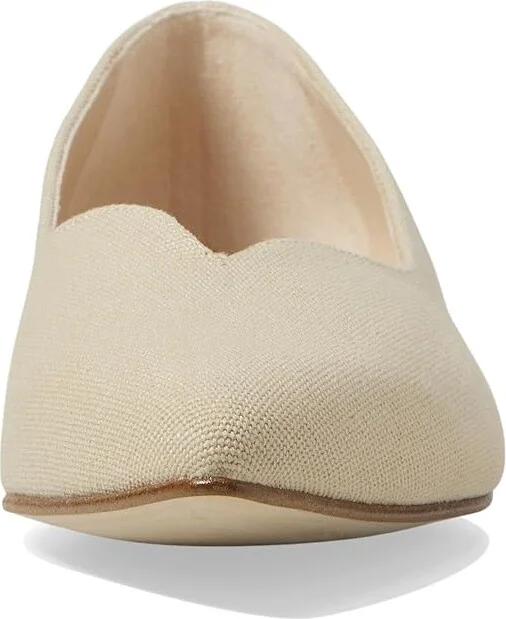 French Sole Melanie Women's Flat Shoes Black Recycled Cotton : 6.5 M, Cotton/Leather/Rubber - Image 10