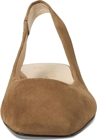 French Sole Mischa Women's Flat Shoes Dark Camel Suede : 7.5 M, Leather/Rubber - Image 2