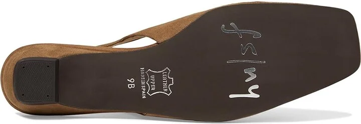 French Sole Mischa Women's Flat Shoes Dark Camel Suede : 7.5 M, Leather/Rubber - Image 3
