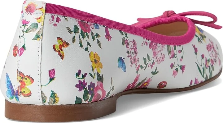 French Sole Naomi Women's Shoes Pink Floral : 9.5 M, Leather - Image 4