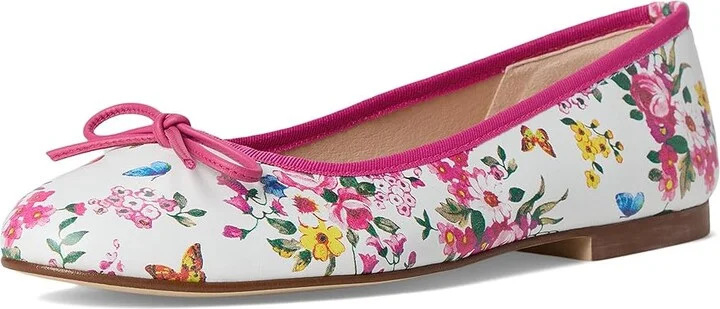 French Sole Naomi Women's Shoes Pink Floral : 9.5 M, Leather - Image 5