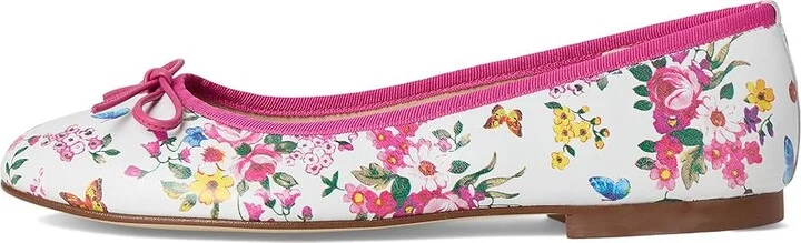 French Sole Naomi Women's Shoes Pink Floral : 9.5 M, Leather - Image 6
