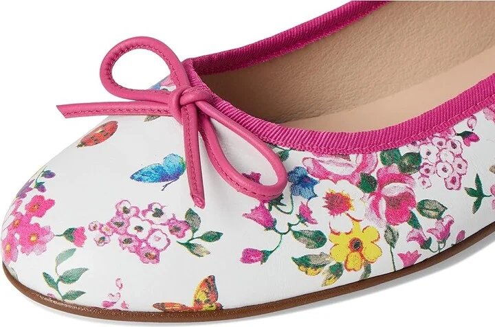 French Sole Naomi Women's Shoes Pink Floral : 9.5 M, Leather - Image 7