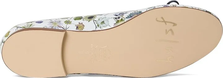 French Sole Naomi Women's Shoes Pink Floral : 9.5 M, Leather - Image 9