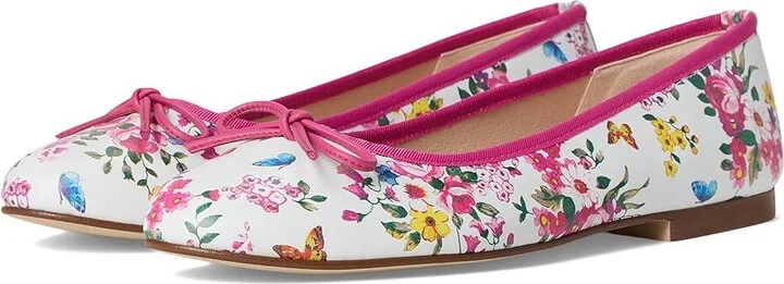 French Sole Naomi Women's Shoes Pink Floral : 9.5 M, Leather