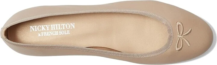French Sole Nicky Hilton - Kathy Women's Shoes Dark Beige Nappa : 10 M, Leather - Image 2