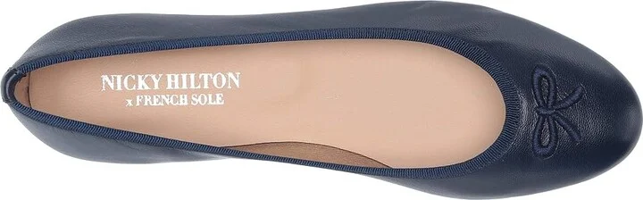 French Sole Nicky Hilton - Kathy Women's Shoes Navy : 6 M, Leather - Image 3