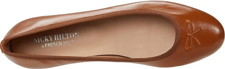 French Sole Nicky Hilton - Kathy Women's Shoes Praline Nappa : 6 M, Leather - Image 2
