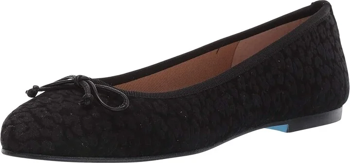 French Sole Nicky Hilton- Paris Women's Shoes Black Suede/Cheetah : 6 M - Image 2