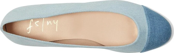 French Sole Nina Women's Shoes Denim : 9.5 M, Denim/Leather - Image 2