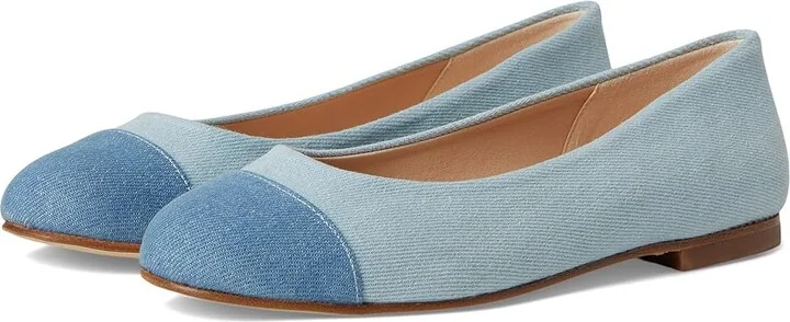 French Sole Nina Women's Shoes Denim : 9.5 M, Denim/Leather