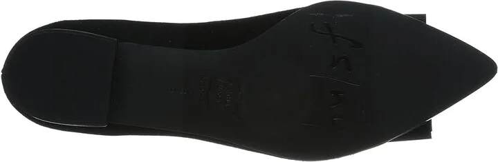 French Sole Onstage Women's Flat Shoes Black Patent/Black Suede : 5 M, Leather/Suede - Image 4
