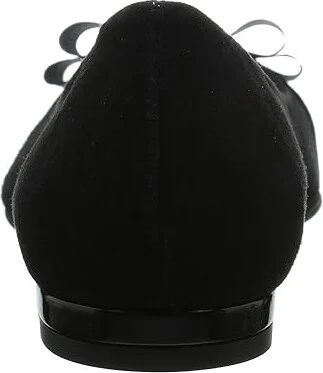 French Sole Onstage Women's Flat Shoes Black Patent/Black Suede : 5 M, Leather/Suede - Image 5