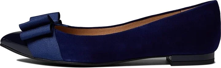 French Sole Onstage Women's Flat Shoes Navy : 6 M, Leather - Image 5
