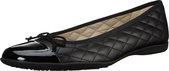French Sole PassportR Flat Women's Dress Flat Shoes Black Patent/Black Leather : 6 M, Leather/Patent Leather - Image 2
