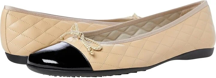 Black Patent,beige Leather