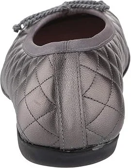 French Sole PassportR Flat Women's Dress Flat Shoes Pewter Metallic : 6 M, Leather - Image 5