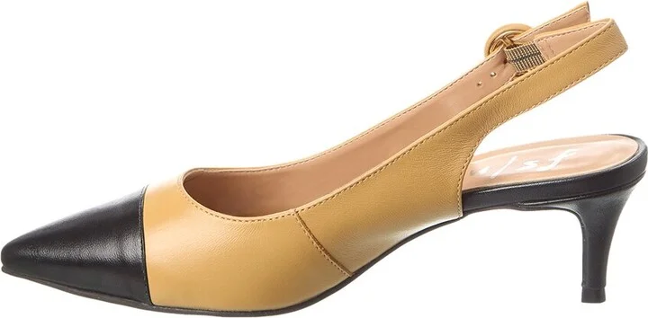French Sole Skylar Leather Slingback Pump - Image 2
