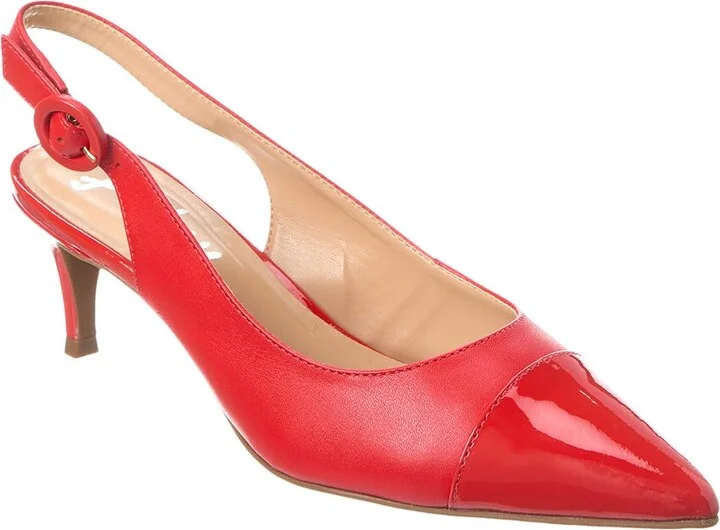 French Sole Skylar Leather Slingback Pump