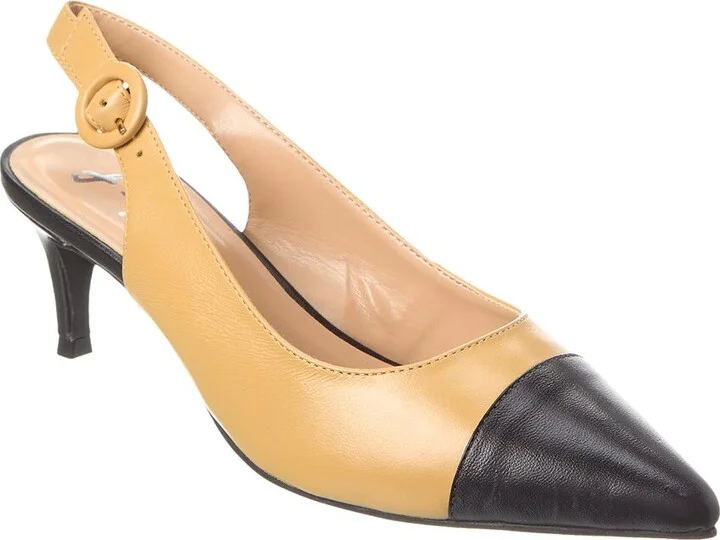 French Sole Skylar Leather Slingback Pump