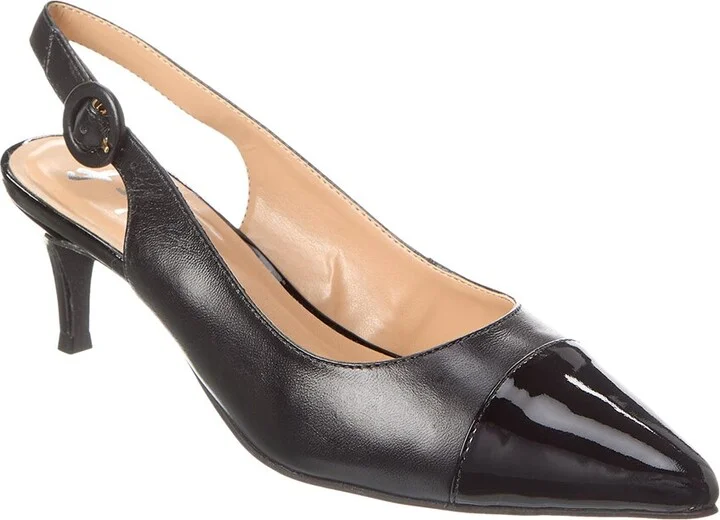 French Sole Skylar Leather Slingback Pump