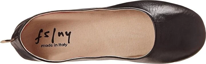 French Sole Sloop Women's Flat Shoes Black Nappa Leather : 6 M, Leather/Nappa - Image 3