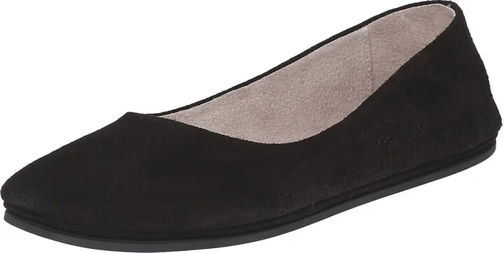 French Sole Sloop Women's Flat Shoes Black Suede : 6 M, Leather/Suede - Image 2